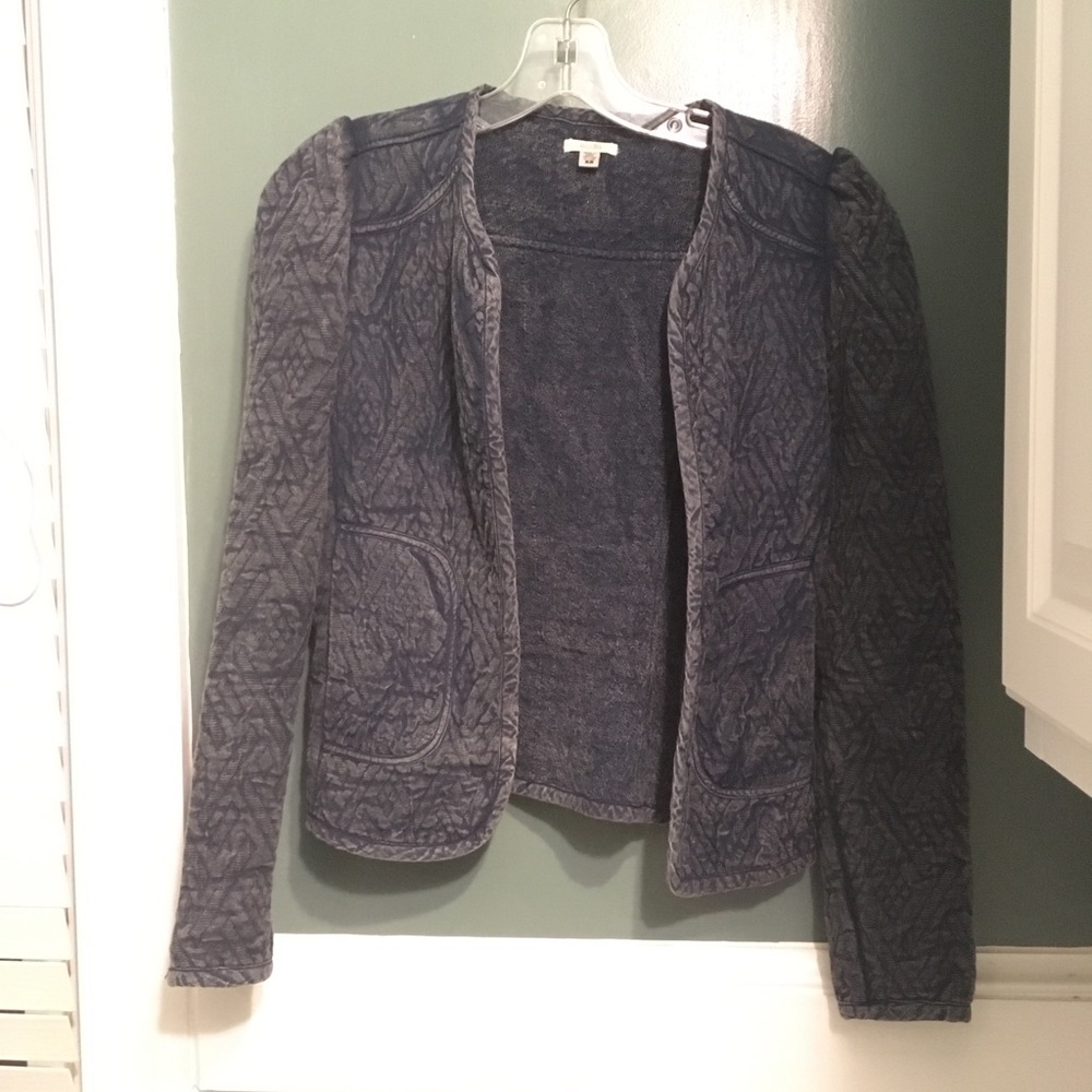 Denim Quilted Blazer